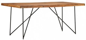 tömör akácfa étkezőasztal 180 x 90 x 76 cm