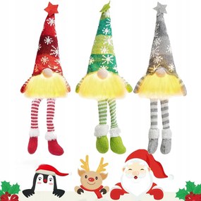 Manó Nagy Karácsonyi Törpe Led Karácsonyi Dekoráció Ajándék x3