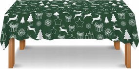 Abrosz Foltálló 140X240 Karácsonyi Zöld Rénszarvas