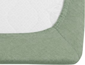 Frottír gumis lepedő EXCLUSIVE világos olíva 180 x 200 cm