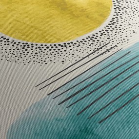 Kép - Absztrakt festmény a strandról N⁰2 (70x50 cm)