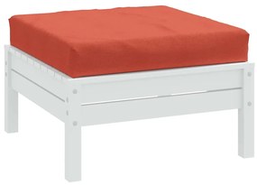 melange piros szövet raklappárna 60x60x9,5 cm