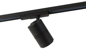 Modern 3 fázisú sínrendszer fekete 4 spotlámpával 3000-4000K - Ruler