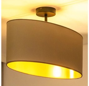 Duolla - Felületre szerelhető csillár OVAL VEGAN 1xE27/15W/230V bézs