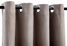 vidaXL 2 db tópszínű sötétítőfüggöny fémgyűrűkkel 140 x 245 cm