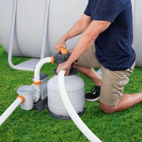 Flowclear Homokszűrős vízforgató 8 m³/h ChemConnect vegyszeradagolóval