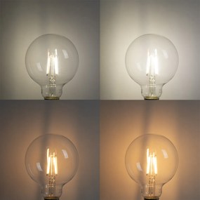 5 db-os E27-es okos LED izzó szett G95 4,5W 470lm 2700-6500K