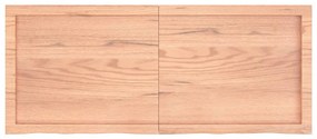 világosbarna kezelt tömör tölgyfa asztallap 120x50x(2-4) cm