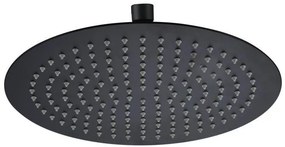 AREZZO design Slim Round 30 cm kerek esőztető matt fekete AR-3002MB