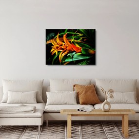 Narancssárga csokor képe (üvegen) (70x50 cm)