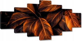 Vászonképek 210x100 Narancssárga levelek
