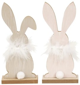 Álló fa nyuszi FLUFFY BUNNY 19 cm - több változat