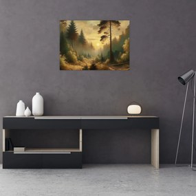 Kép - Napfény az erdőben (70x50 cm)