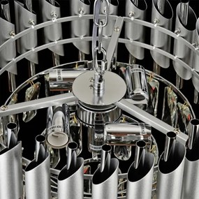 Brilagi - Felületre szerelhető csillár ECLIPSE 5xE14/10W/230V átm. 38 cm ezüst