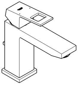 GROHE 23445AL0 - EUROCUBE mosdócsaptelep, M méret, grafit