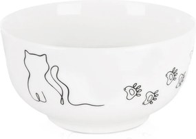 Leveses tál Müzli Nyersanyag Snack Saláta tálaló Porcelán 500ml