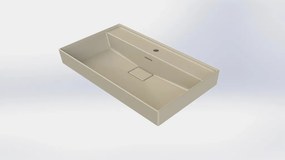 CeraStyle SHARP - MATT BÉZS - porcelán mosdókagyló - 80 x 48 cm