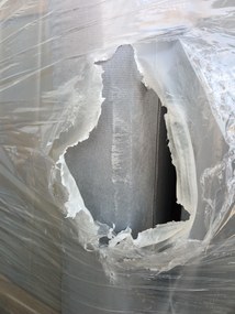 AKCIÓ Világosszürke kinyitható sarokkanapé ZENOVA 220x140 cm, kétoldalas II. osztályú