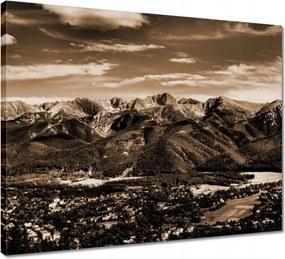 Vászonkép 50x40 Tátra Lengyel hegyek Kilátás