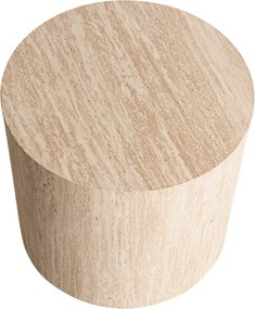 Novula kerek dohányzóasztal 45 cm - travertin
