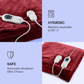 Klarstein Dr. Watson XL, melegítő takaró, 120 W, 3 fűtési fokozat, mosható, 180 x 130 cm, vezérlőpanel