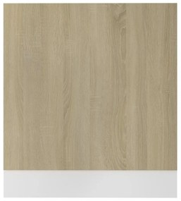 sonoma-tölgy forgácslap mosogatógép-panel 59,5 x 3 x 67 cm
