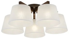 Brilagi - Felületre szerelt LATTE csillár 5xE27/15W/230V fenyő/fehér