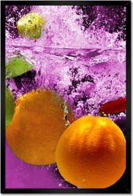 Poszterek keretben 40x60 Gyümölcsök esnek a vízbe