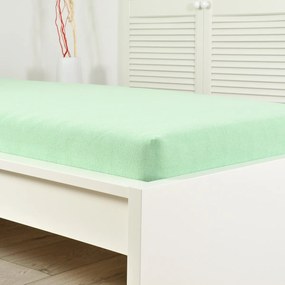 4Home Perfect frottír lepedő zöld, 180 x 200 cm, 180 x 200 cm