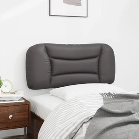 szürke műbőr fejtámla párna 80 cm