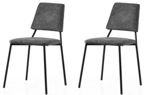 Lima Grey and Black étkezőszék szett, 2 db
