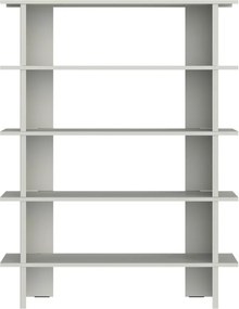 Világosszürke fém könyvespolc 120x156x37 cm Hes – noo.ma