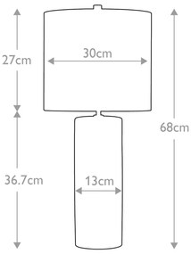 Elstead Lighting FULWELL FULWELL-TL Asztali lámpa 1x60W/E27