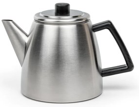 Ezüstszínű rozsdamentes acél teáskanna szűrővel 1,1 l Duet Odense – Bredemeijer