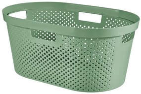 Curver Infinity Dots 40L szennyestartó kosár zöld
