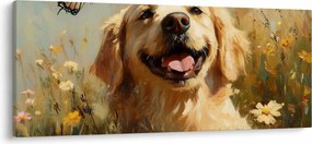 Kép - Boldog kutyus (120x50 cm)