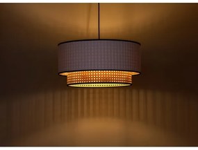 Duolla - Csillár zsinóron BOHO 1xE27/15W/230V átm. 45 cm fehér/rattan