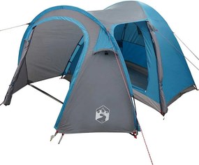vidaXL Dóm sátor Kupola tetővel tárolóval Kék 384 x 254 x 170 cm