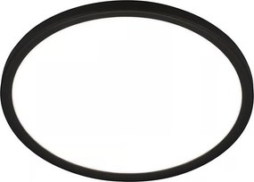Briloner - LED fürdőszobai mennyezeti lámpa mozgásérzékelővel MOVE LED/18W/230V IP44 Ø 29 cm fekete