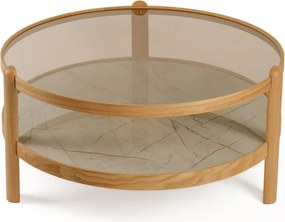 Golf 100 - Oak, Grey Marble