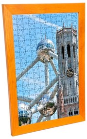 Brüsszel puzzle képkeret narancs