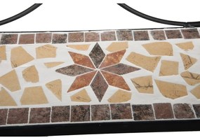 Fekete fém fali fogas polccal 42 cm Almeria – Garden Pleasure