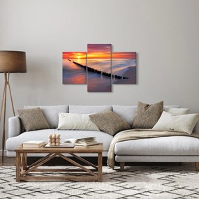 Kép - Naplemente, Balti tenger, Lengyelország (90x60 cm)