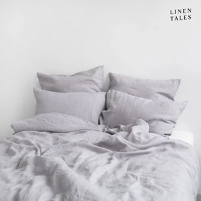 Világosszürke egyszemélyes len ágyneműhuzat 135x200 cm – Linen Tales