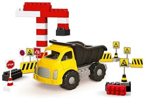 Mine Truck + 40 kocka és útjelző táblák