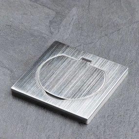 Brilagi - Kültéri beépített padló aljzat IP55 matt króm négyzet