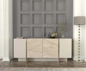 Konzolasztal Veyron - Travertine, Sandstone