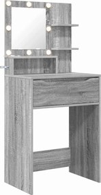 vidaXL Hálószobai Öltözködő Asztalok Szürke Sonoma 80 x 39,6 x 135 cm