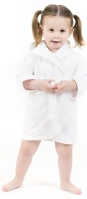 Fehér pamut gyerek fürdőköpeny 2-4 éves korig – Tiseco Home Studio