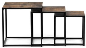 Dohányzóasztal 45×45 cm, MDF, Old Wood. AF-3003 OLW